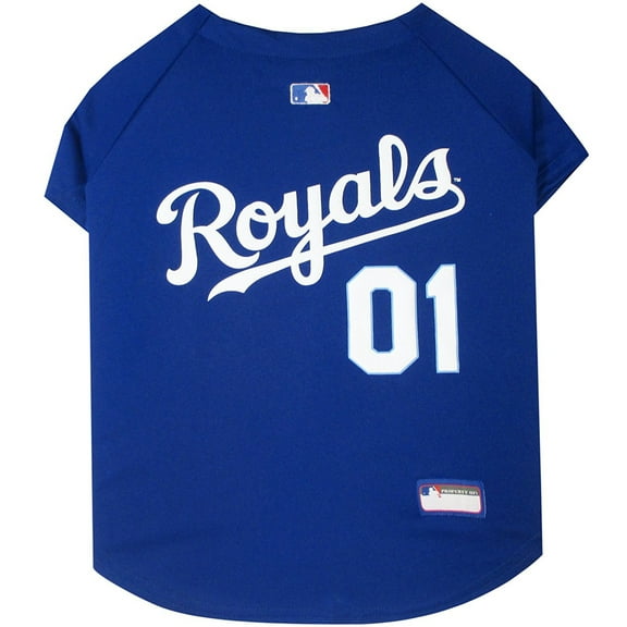 Pets First MLB Kansas City Royals Mesh Jersey for Dogs and Cats - Licensed Soft Poly-Cotton Sports Jersey - Extra Large
