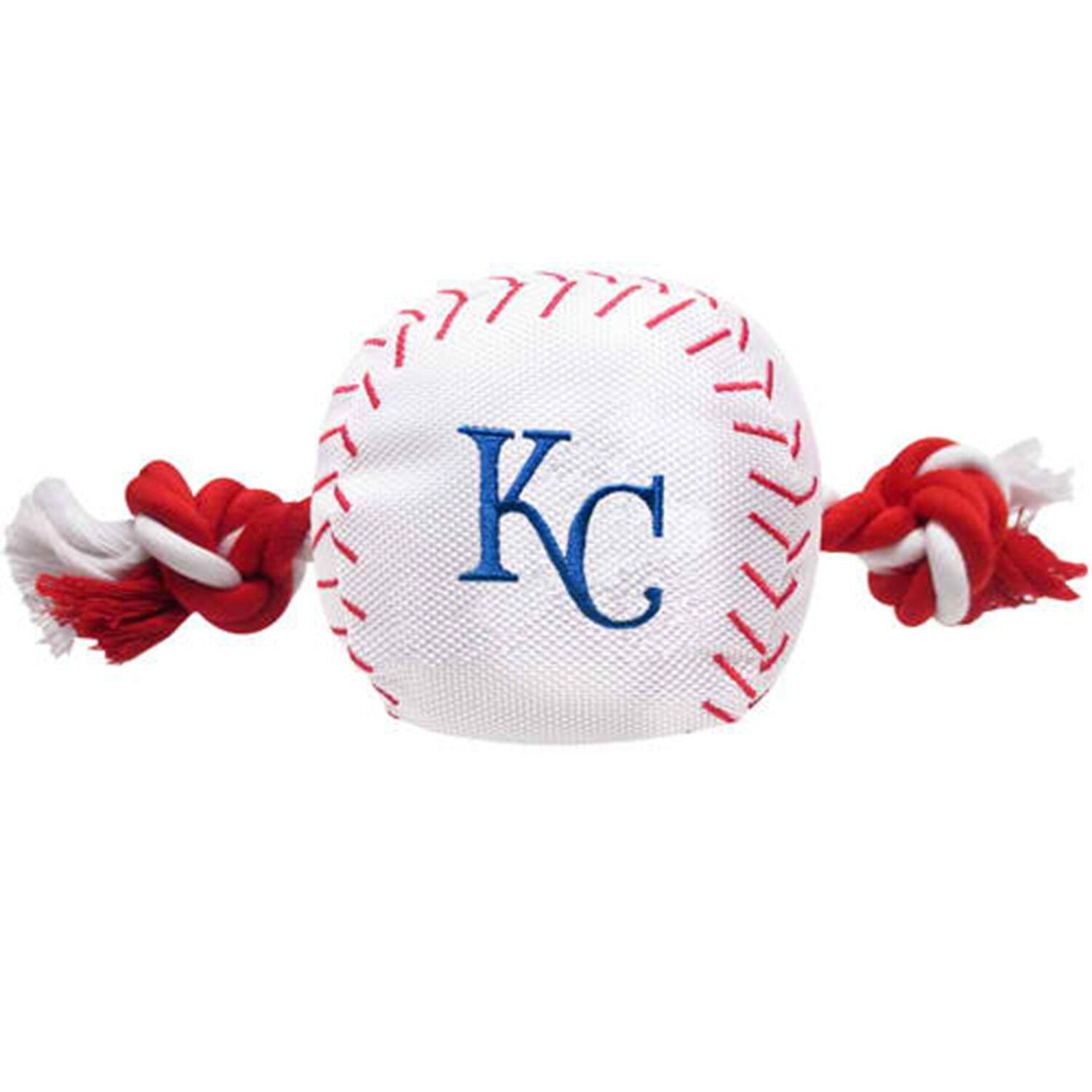 Pets First MLB Kansas City Royals Nylon Baseball Rope Tug Toy, MLB Licensed, Heavy Duty and Durable Toy