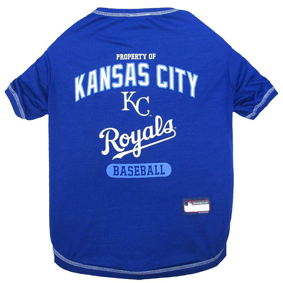 Pets First MLB Kansas City Royals Tee Shirt for Dogs & Cats. Officially Licensed - Medium