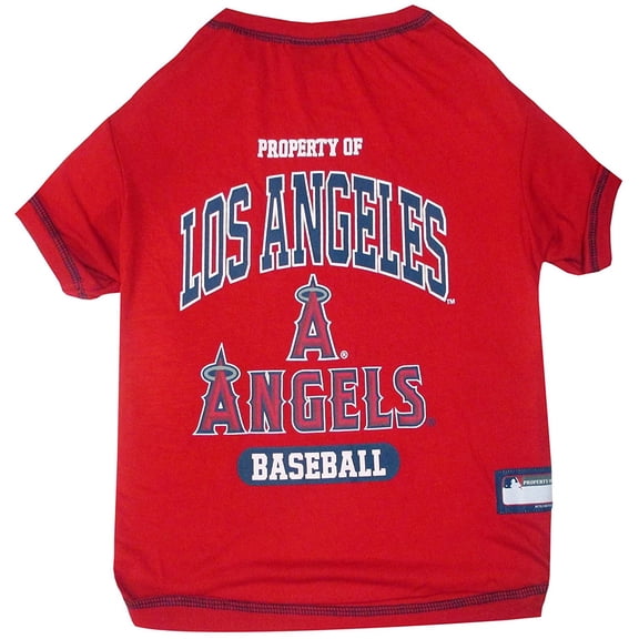 Pets First MLB Los Angeles Angels Tee Shirt for Dogs & Cats. Officially Licensed - Extra Large