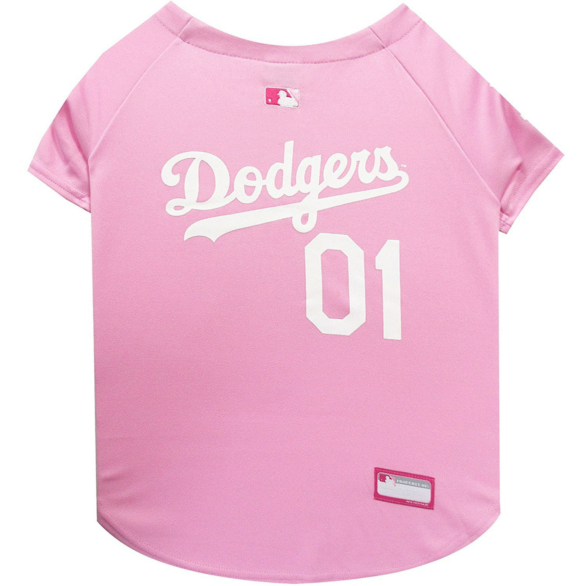 Pets First MLB Los Angeles Dodgers Baseball Pink Jersey - Licensed MLB  Jersey - Extra Small 