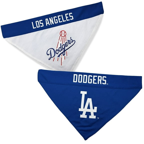 Pets First MLB Los Angeles Dodgers Reversible Bandana - Dual-Sided Bandana for Cats & Dogs