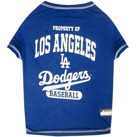 Pets First MLB Los Angeles Dodgers Tee Shirt for Dogs & Cats. Officially Licensed - Large