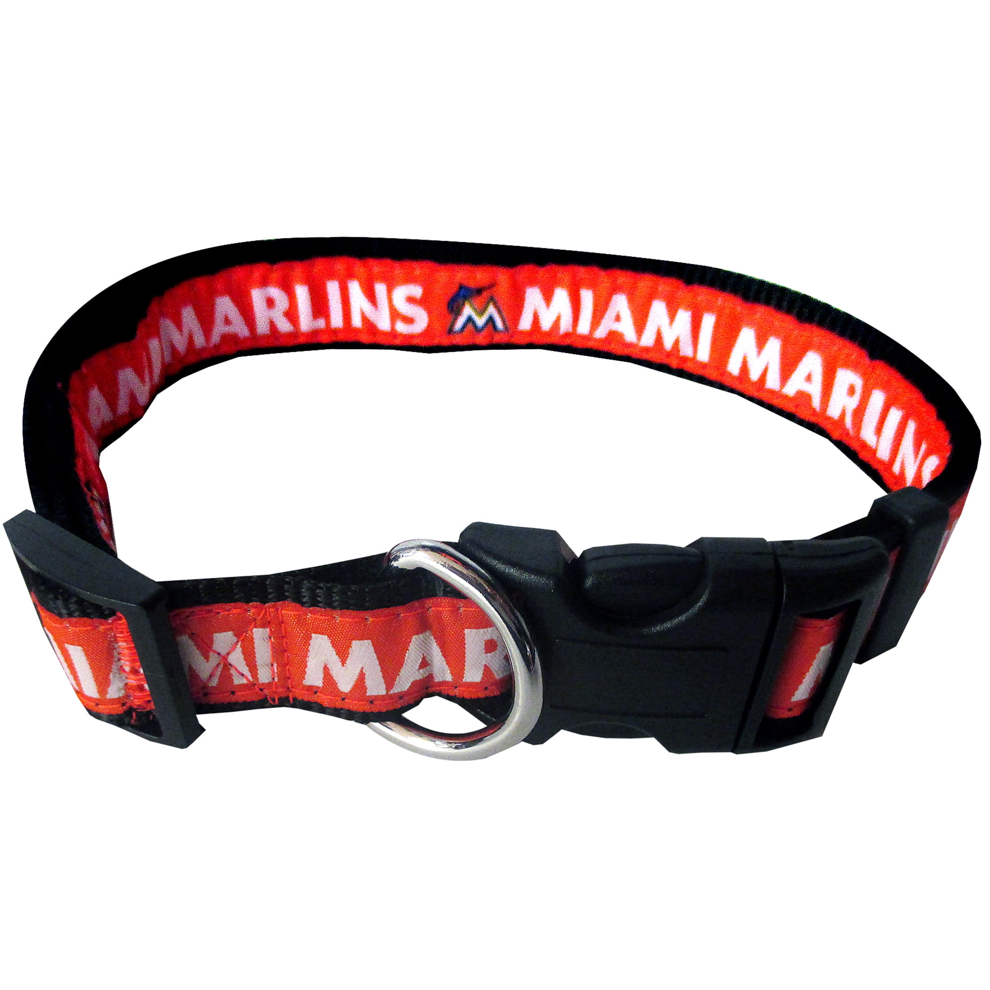 Pets First MLB Miami Marlins Dogs and Cats Collar - Heavy-Duty, Durable & Adjustable - Medium
