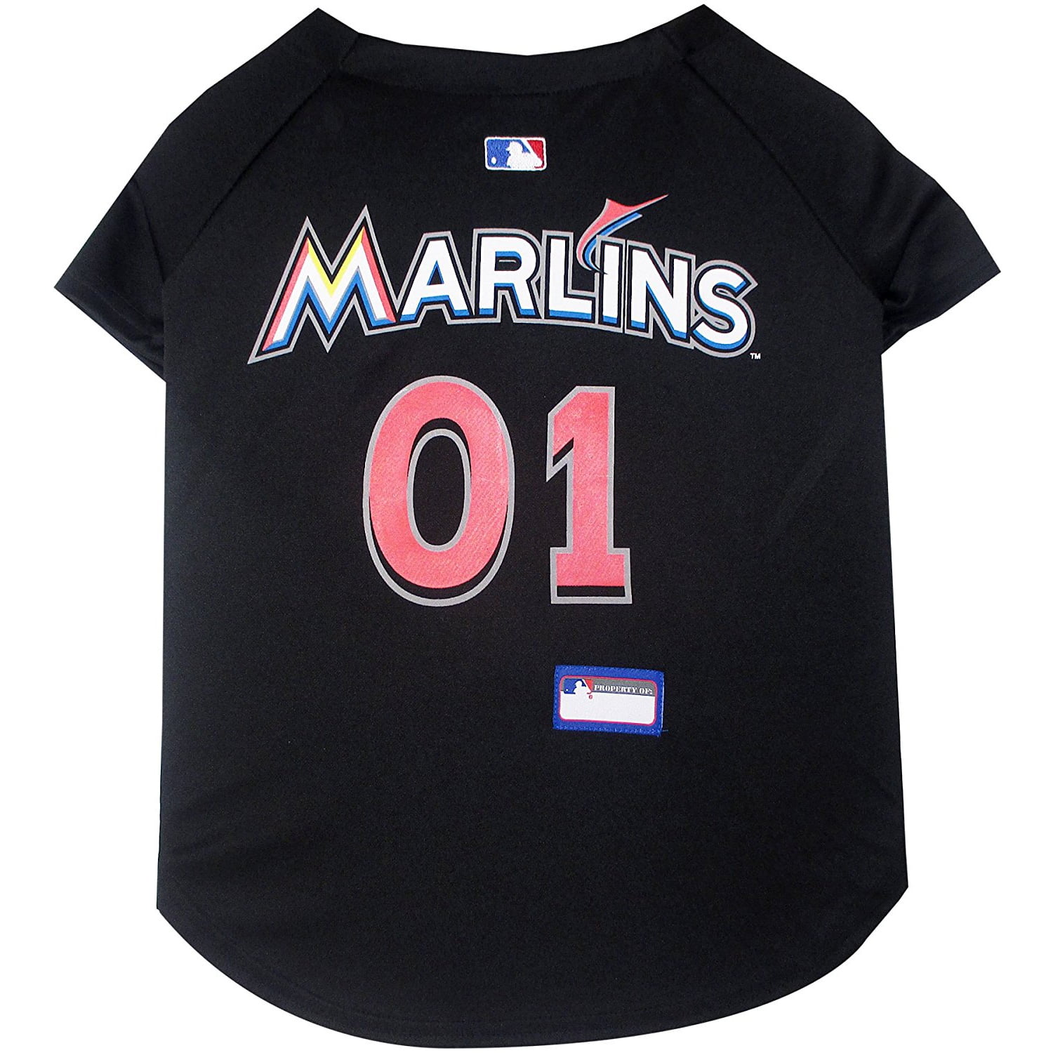 Pets First MLB Miami Marlins Mesh Jersey for Dogs and Cats - Licensed Soft Poly-Cotton Sports Jersey - Extra Large