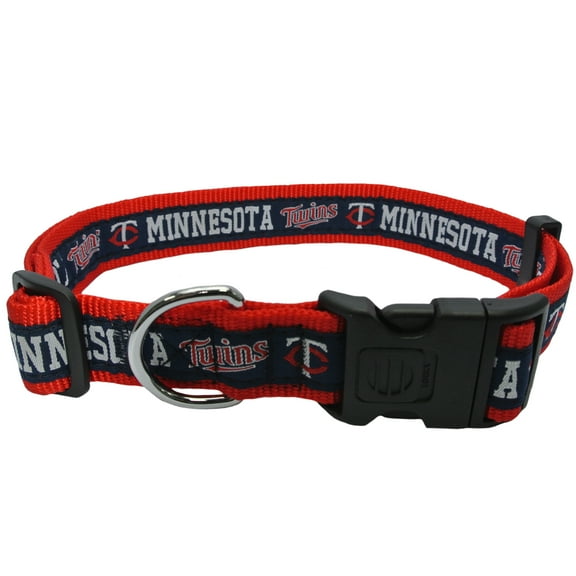 Pets First MLB Minnesota Twins Dogs and Cats Collar - Heavy-Duty, Durable & Adjustable - Extra Large