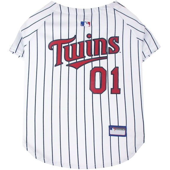 Pets First MLB Minnesota Twins Mesh Jersey for Dogs and Cats - Licensed Soft Poly-Cotton Sports Jersey - Medium