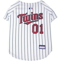 Pets First MLB Minnesota Twins Mesh Jersey for Dogs and Cats - Licensed Soft Poly-Cotton Sports Jersey - Medium