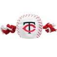 thumbnail image 1 of Pets First MLB Minnesota Twins Nylon Baseball Rope Tug Toy, MLB Licensed, Heavy Duty and Durable Toy, 1 of 2