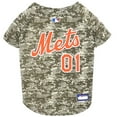 thumbnail image 1 of Pets First MLB New York Mets Camouflage Jersey For Dogs, Pet Shirt For Hunting, Hosting a Party, or Showing off your Sports Team, Large, 1 of 4
