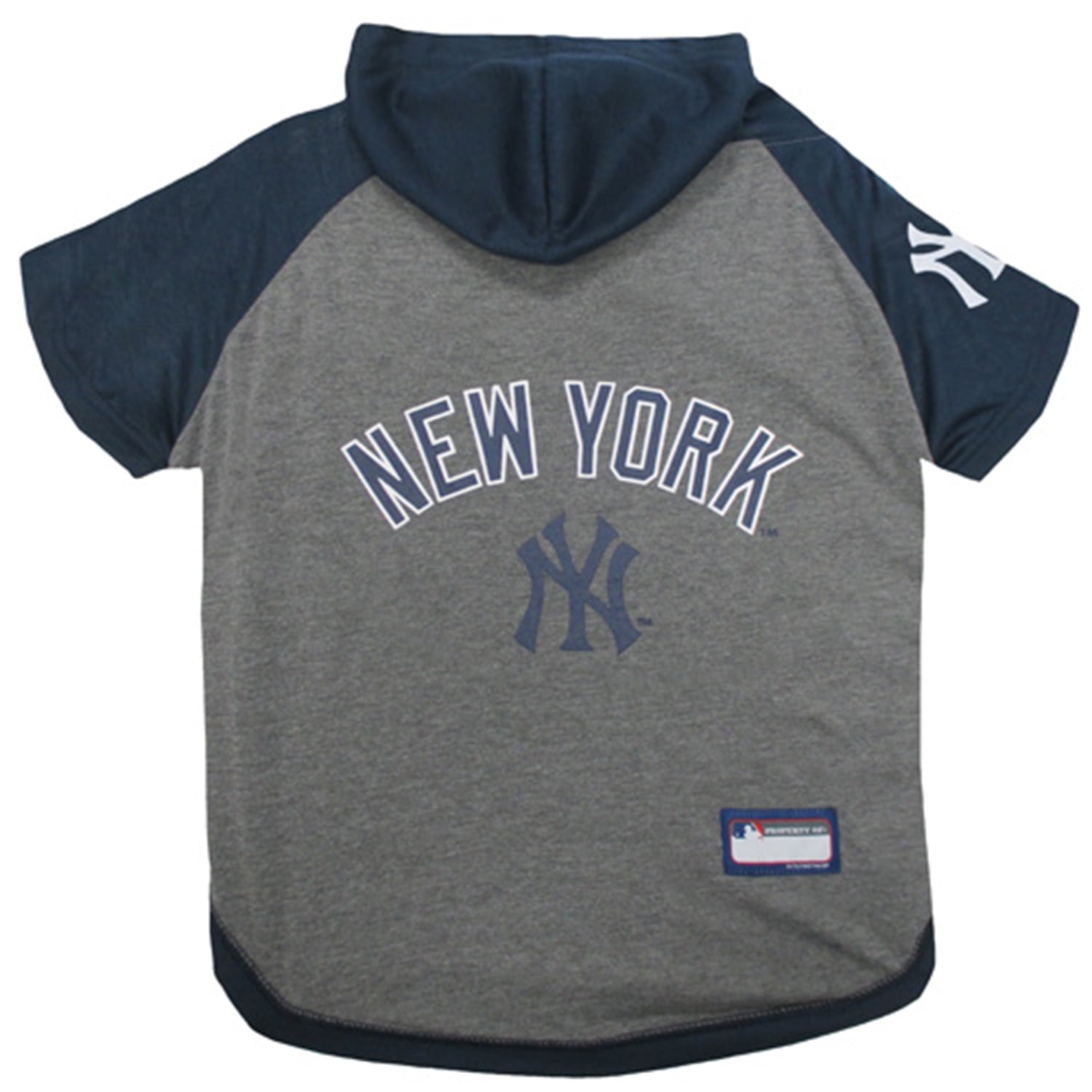 Pets First MLB New York Yankees Hoodie Tee Shirt for Dogs and Cats, Warm and Comfort - Small