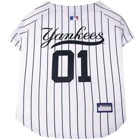 Pets First MLB New York Yankees Mesh Jersey for Dogs and Cats - Licensed Soft Poly-Cotton Sports Jersey - Large