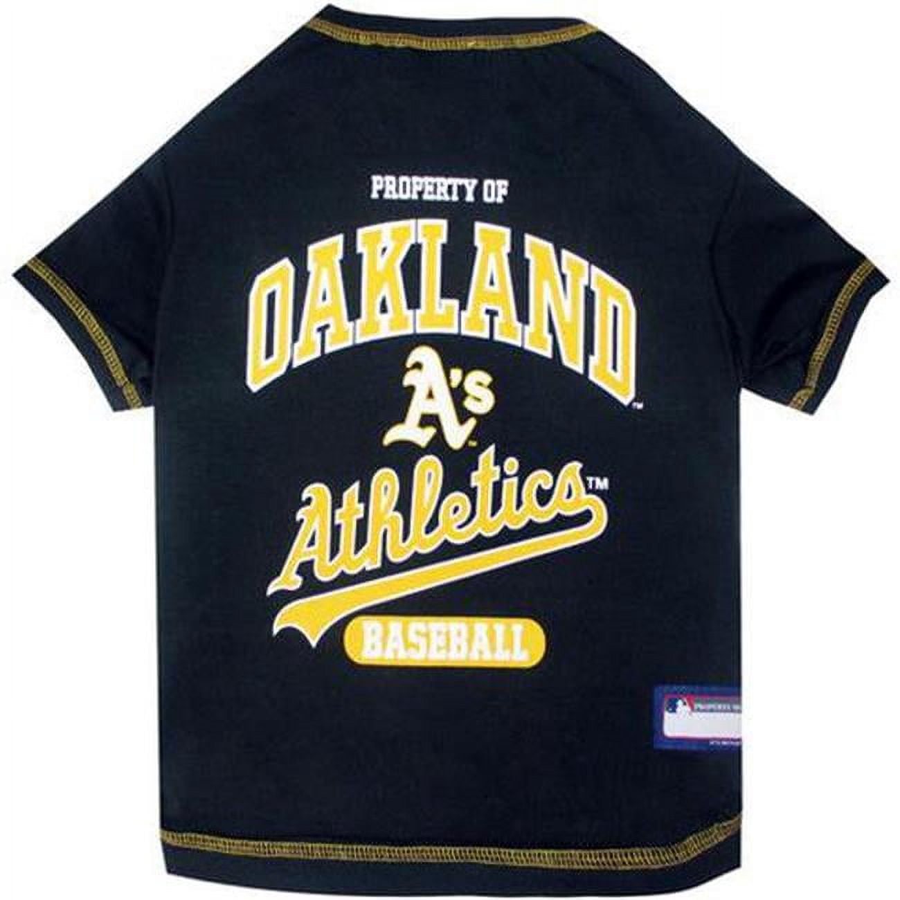 Pets First MLB Oakland Athletics Tee Shirt for Dogs & Cats. Officially Licensed - Large