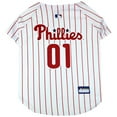 thumbnail image 1 of Pets First MLB Philadelphia Phillies Mesh Jersey for Dogs and Cats - Licensed Soft Poly-Cotton Sports Jersey - Extra Large, 1 of 4