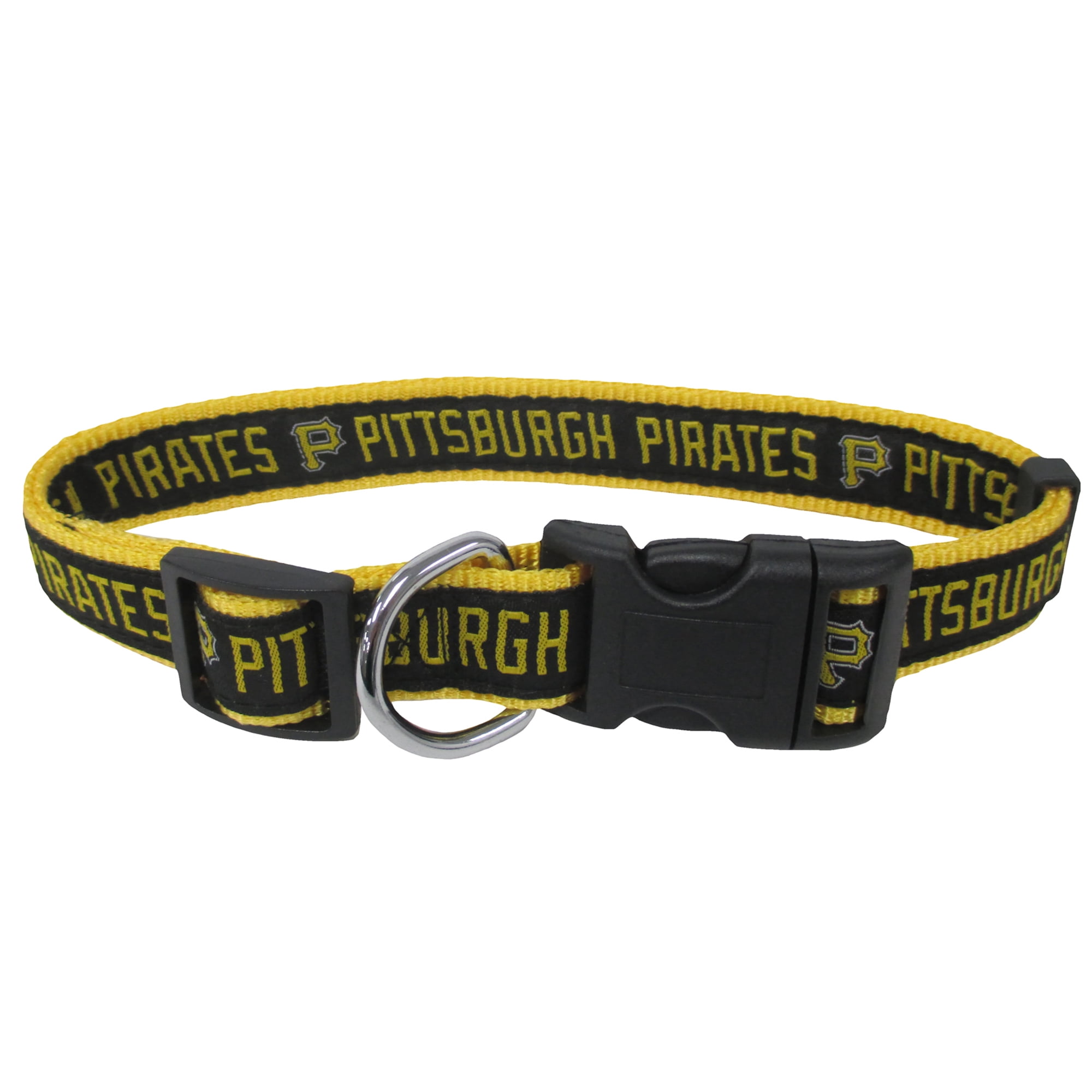 Pets First MLB Pittsburgh Pirates Dogs and Cats Collar - Heavy-Duty, Durable & Adjustable - Small