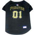 thumbnail image 1 of Pets First MLB Pittsburgh Pirates Mesh Jersey for Dogs and Cats - Licensed Soft Poly-Cotton Sports Jersey - Large, 1 of 4