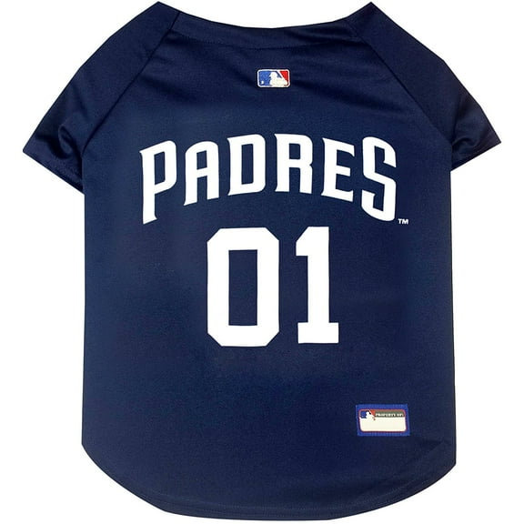 Pets First MLB San Diego Padres Mesh Jersey for Dogs and Cats - Licensed Soft Poly-Cotton Sports Jersey - Medium