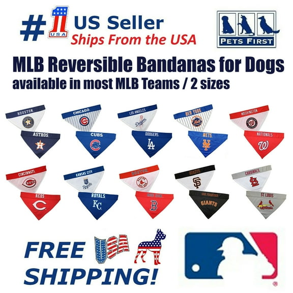 Pets First MLB San Francisco Giants Reversible Bandana - Dual-Sided Bandana for Cats & Dogs