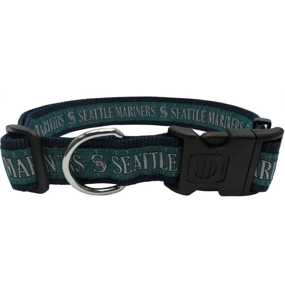 Pets First MLB Seattle Mariners Dogs and Cats Collar - Heavy-Duty, Durable & Adjustable - Extra Large