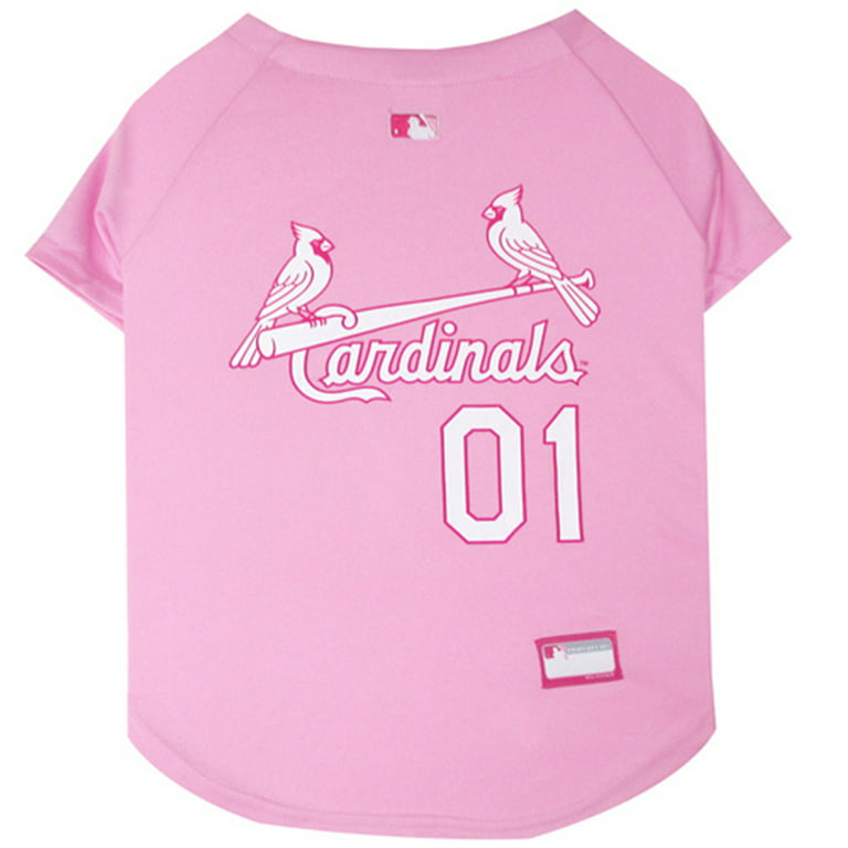 Pets First MLB St. Louis Cardinals Baseball Pink Jersey - Licensed MLB  Jersey - Medium