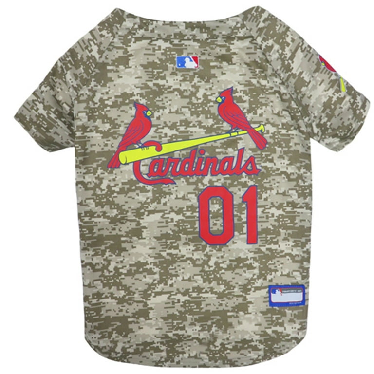 Pets First MLB St Louis Cardinals Camouflage Jersey For Dogs, Pet Shirt For  Hunting, Hosting a Party, or Showing off your Sports Team, Large