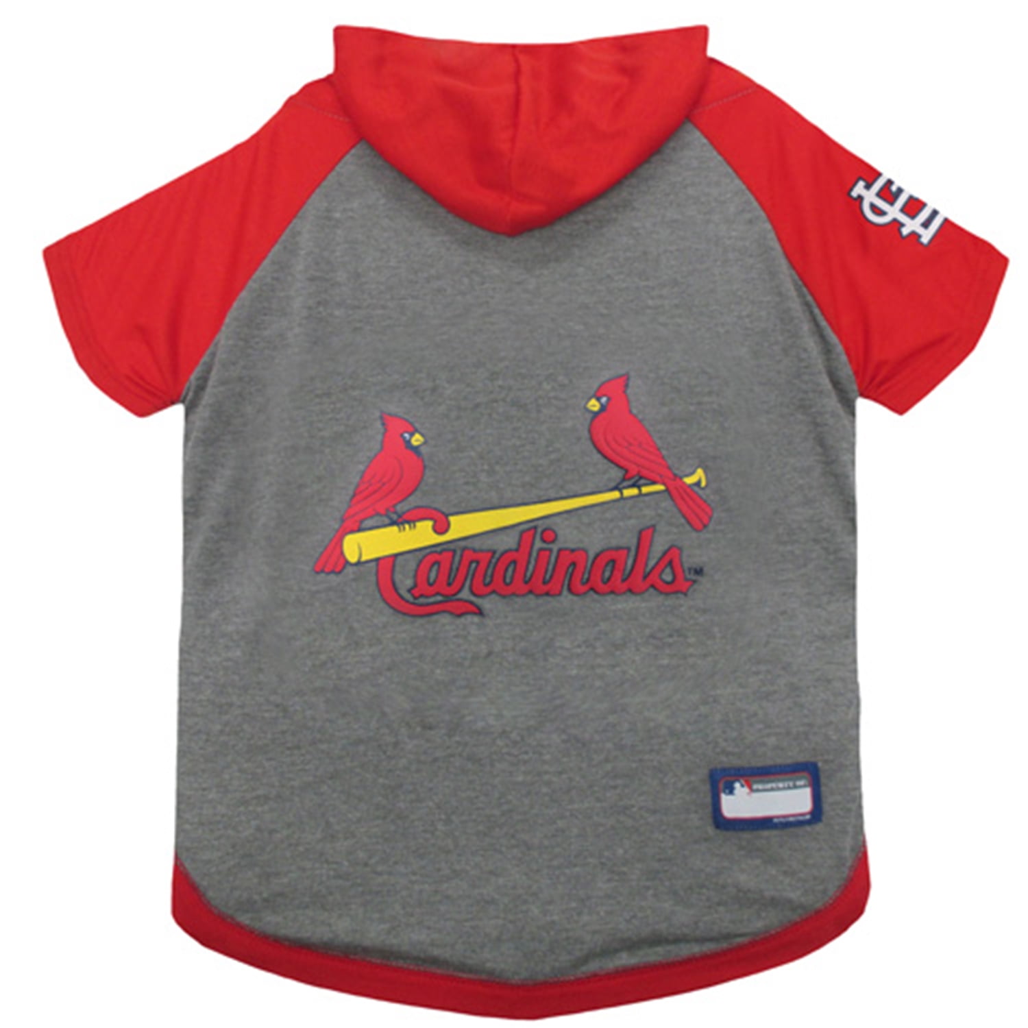 Pets First MLB St. Louis Cardinals Hoodie Tee Shirt for Dogs and Cats, Warm and Comfort - Medium