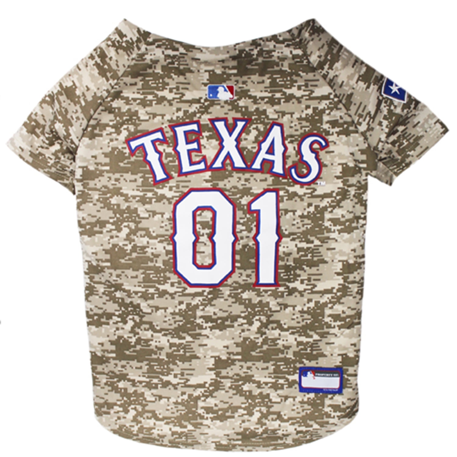 Pets First MLB Texas Rangers Camouflage Jersey For Dogs, Pet Shirt For  Hunting, Hosting a Party, or Showing off your Sports Team, Large