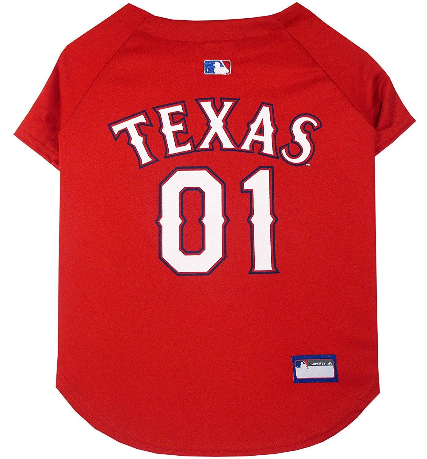 Pets First MLB Texas Rangers Mesh Jersey for Dogs and Cats - Licensed Soft Poly-Cotton Sports Jersey - XX-Large