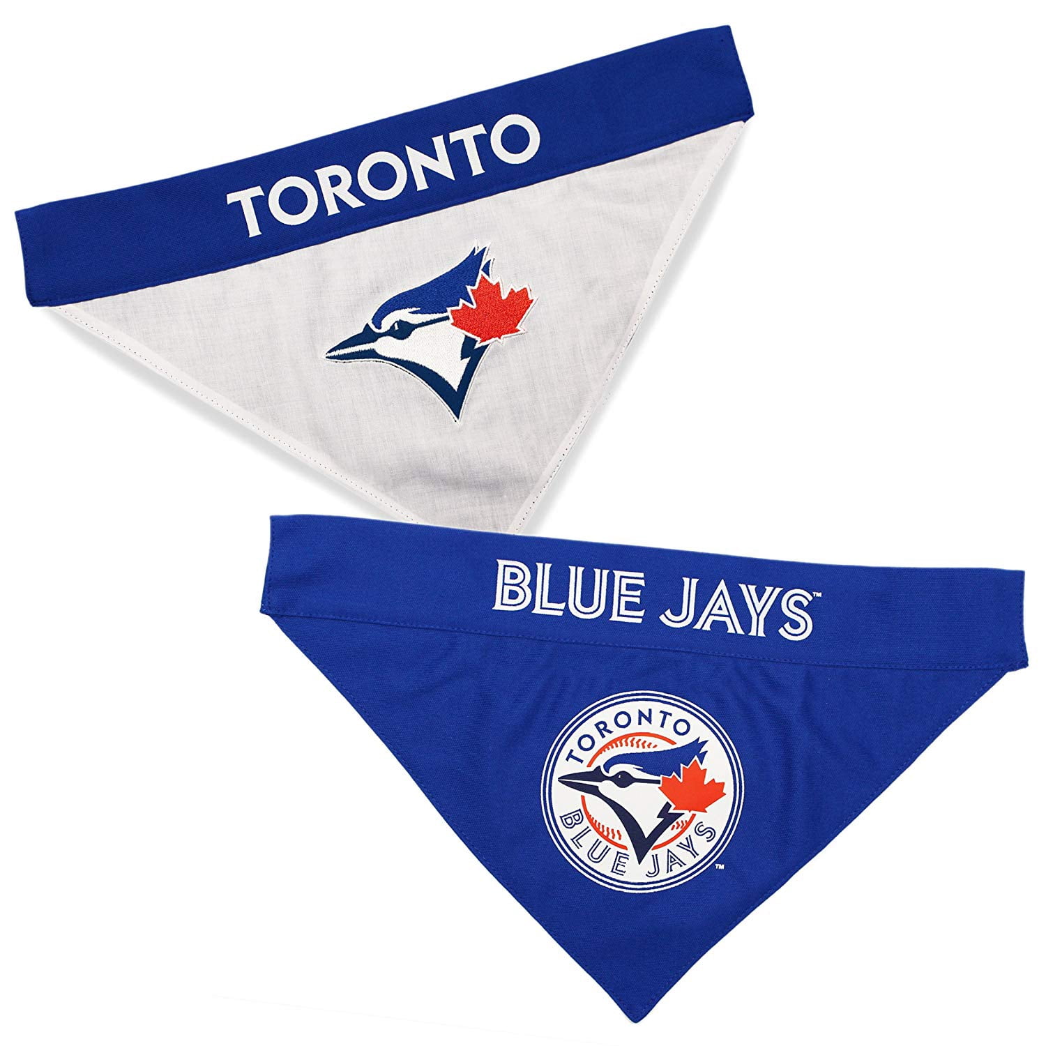 Pets First MLB Toronto Blue Jays Reversible Bandana - Dual-Sided Bandana for Cats & Dogs
