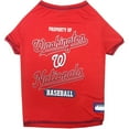 thumbnail image 1 of Pets First MLB Washington Nationals Tee Shirt for Dogs & Cats. Officially Licensed - Extra Large, 1 of 3