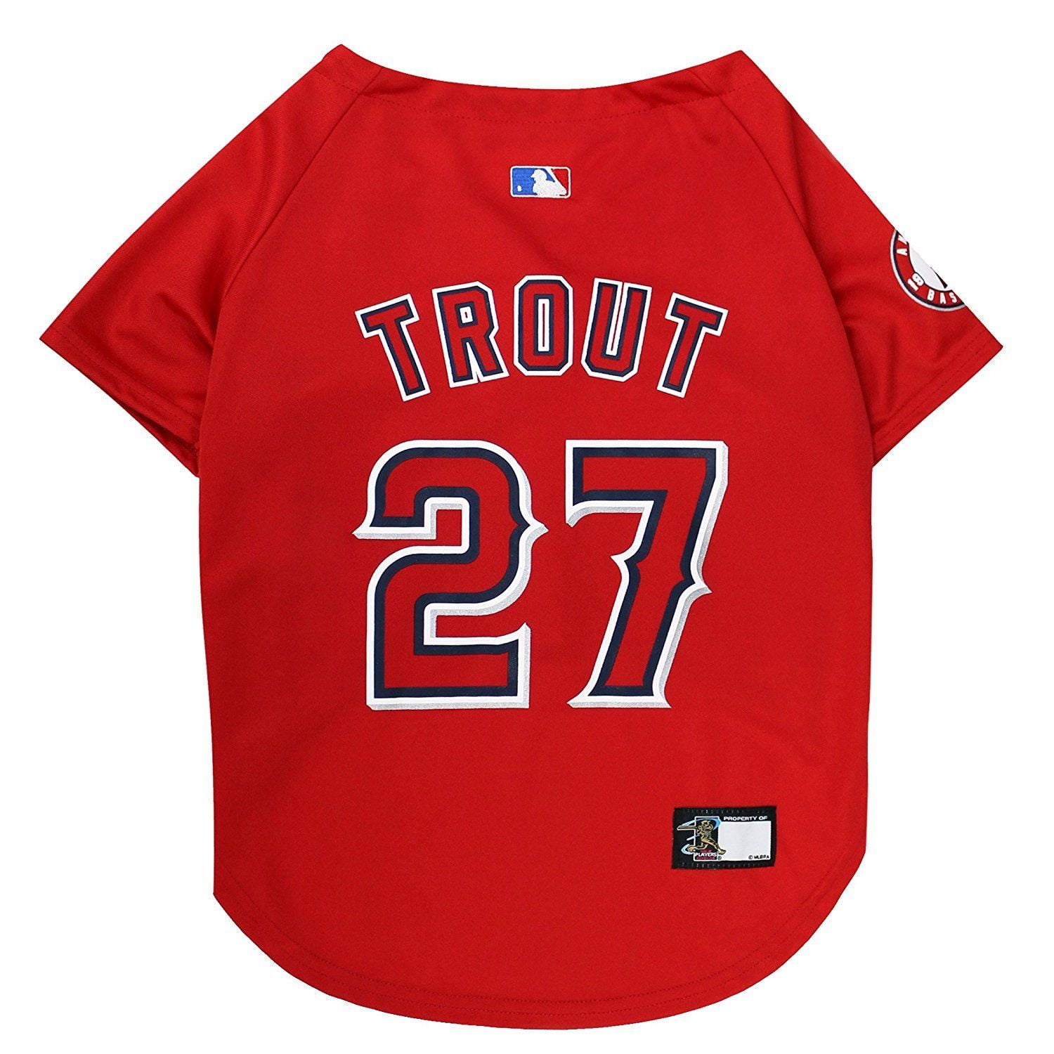 Pets First MLBPA Mike Trout Mesh Jersey for Dogs and Cats
