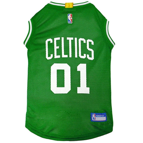 Pets First NBA Boston Celtics Mesh Basketball Jersey for DOGS & CATS - Licensed, Comfy Mesh, 21 Basketball Teams / 5 sizes