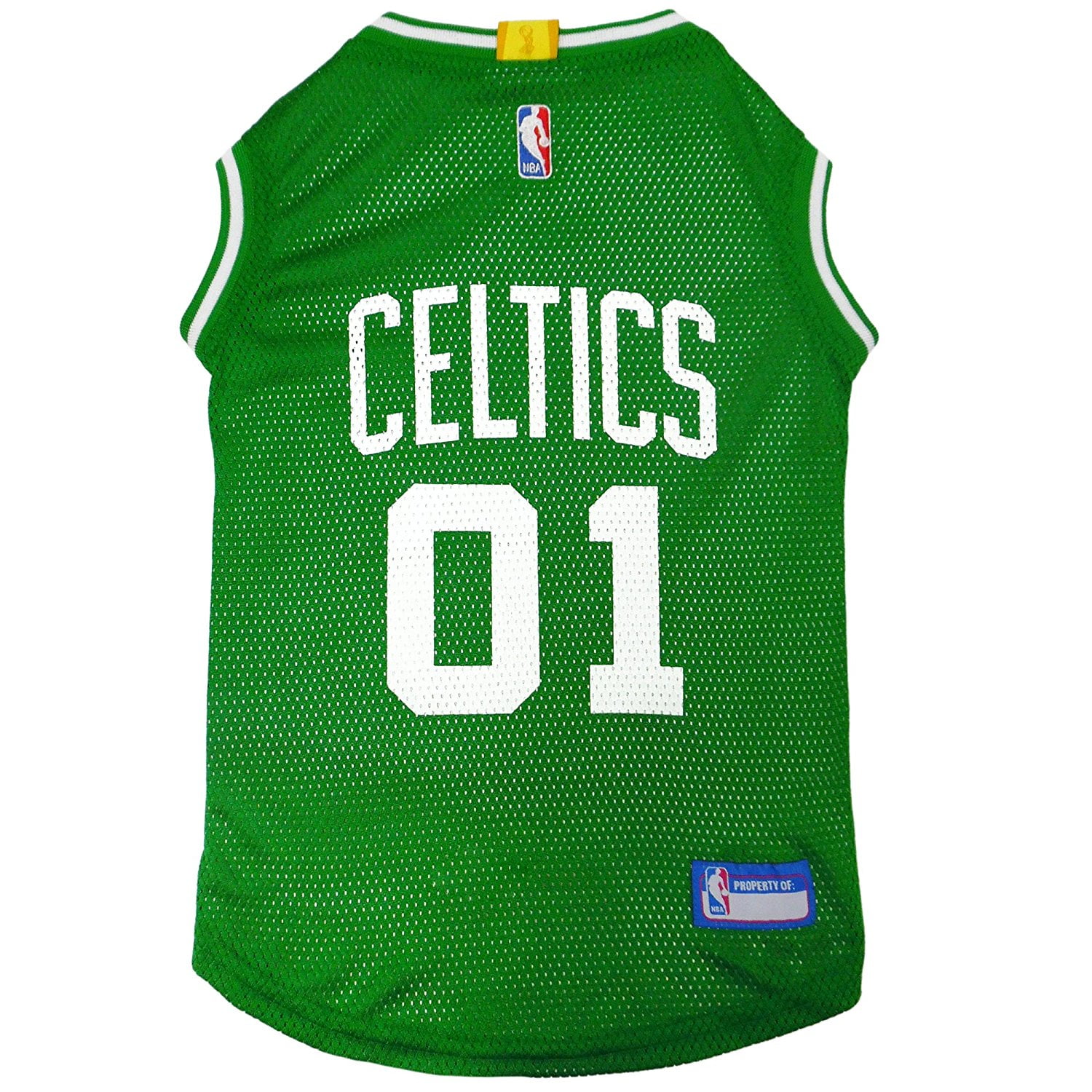 Pets First NBA Boston Celtics Mesh Basketball Jersey for DOGS & CATS - Licensed, Comfy Mesh, 21 Basketball Teams / 5 sizes