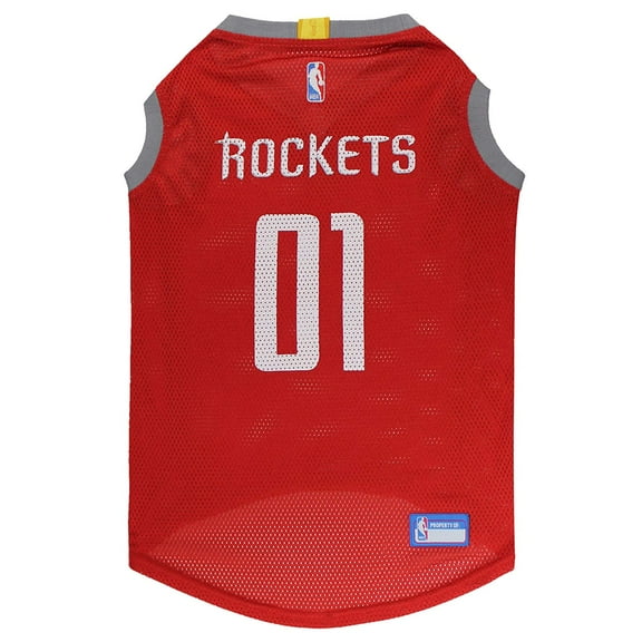 Pets First NBA Houston Rockets Mesh Basketball Jersey for DOGS & CATS - Licensed, Comfy Mesh, 21 Basketball Teams / 5 sizes