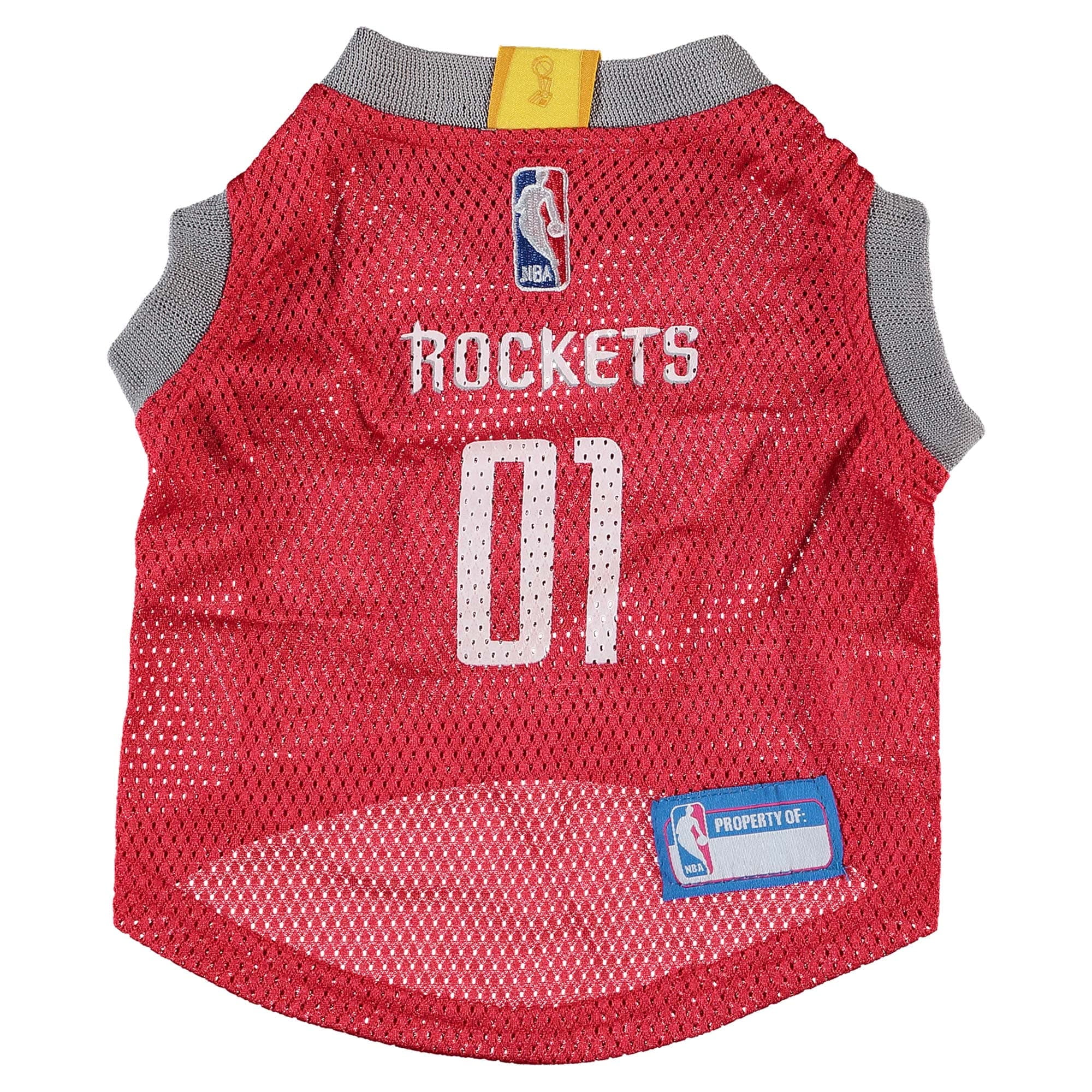 Pets First NBA Houston Rockets Mesh Jersey for Dogs Cats
