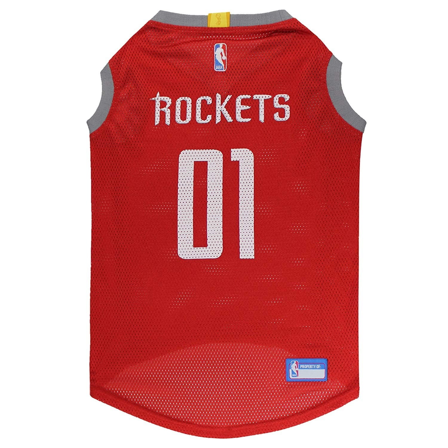 Pets First NBA Houston Rockets Mesh Basketball Jersey for DOGS & CATS -  Licensed, Comfy Mesh, 21 Basketball Teams / 5 sizes 