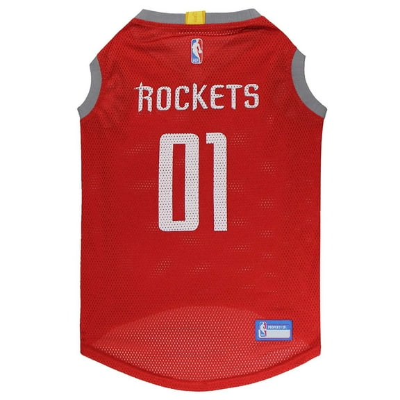 Pets First NBA Houston Rockets Mesh Basketball Jersey for DOGS & CATS - Licensed, Comfy Mesh, 21 Basketball Teams / 5 sizes