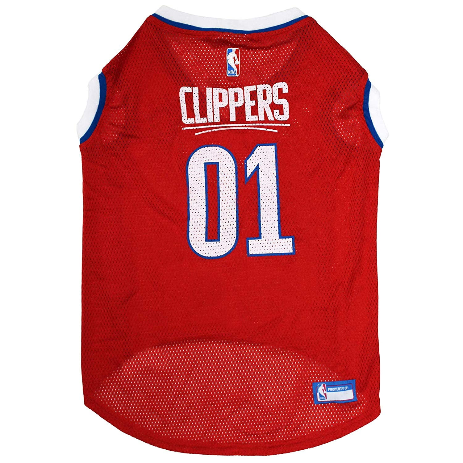 Pets First NBA LA Clippers Mesh Basketball Jersey for DOGS & CATS -  Licensed, Comfy Mesh, 21 Basketball Teams / 5 sizes 