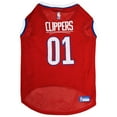 thumbnail image 1 of Pets First NBA LA Clippers Mesh Basketball Jersey for DOGS & CATS - Licensed, Comfy Mesh, 21 Basketball Teams / 5 sizes, 1 of 4