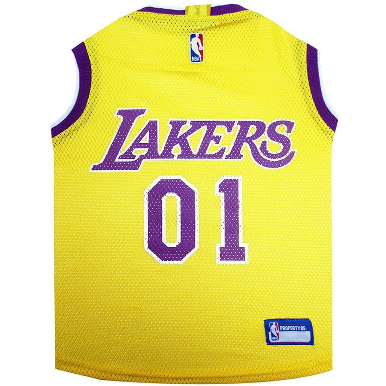 Pets First Los Angeles Lakers Mesh Dog Jersey