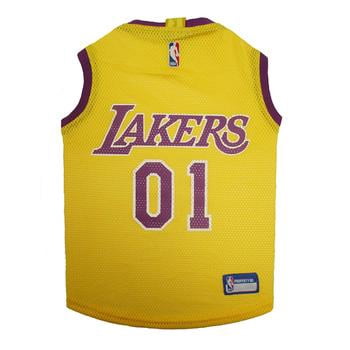 Pets First NBA La Lakers Mesh Basketball Jersey for DOGS & CATS - Licensed, Comfy Mesh, 21 Basketball Teams / 5 sizes