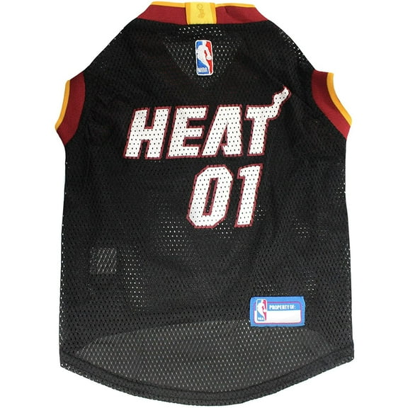 Pets First NBA Miami Heat Mesh Basketball Jersey for DOGS & CATS - Licensed, Comfy Mesh, 21 Basketball Teams / 5 sizes