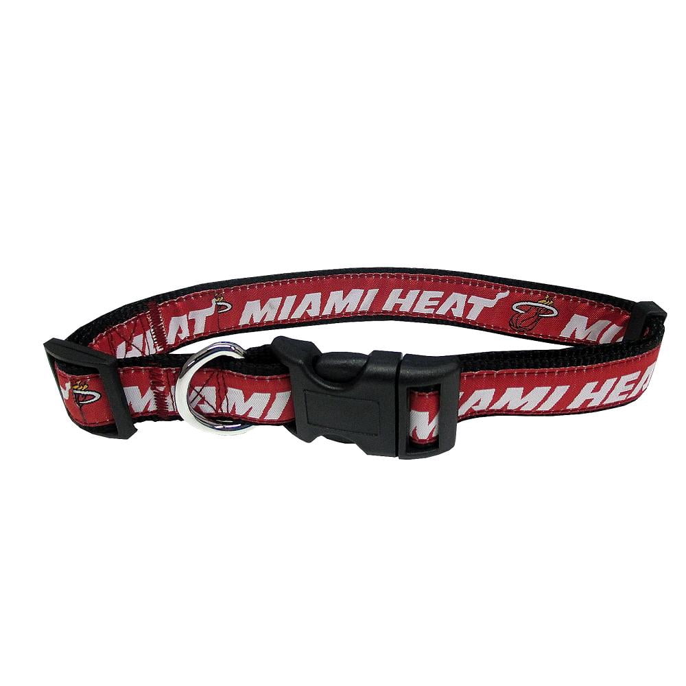 Pets First NBA Miami Heat Pet Collar, 3 Sizes Available, Sports Fan Dog Collar