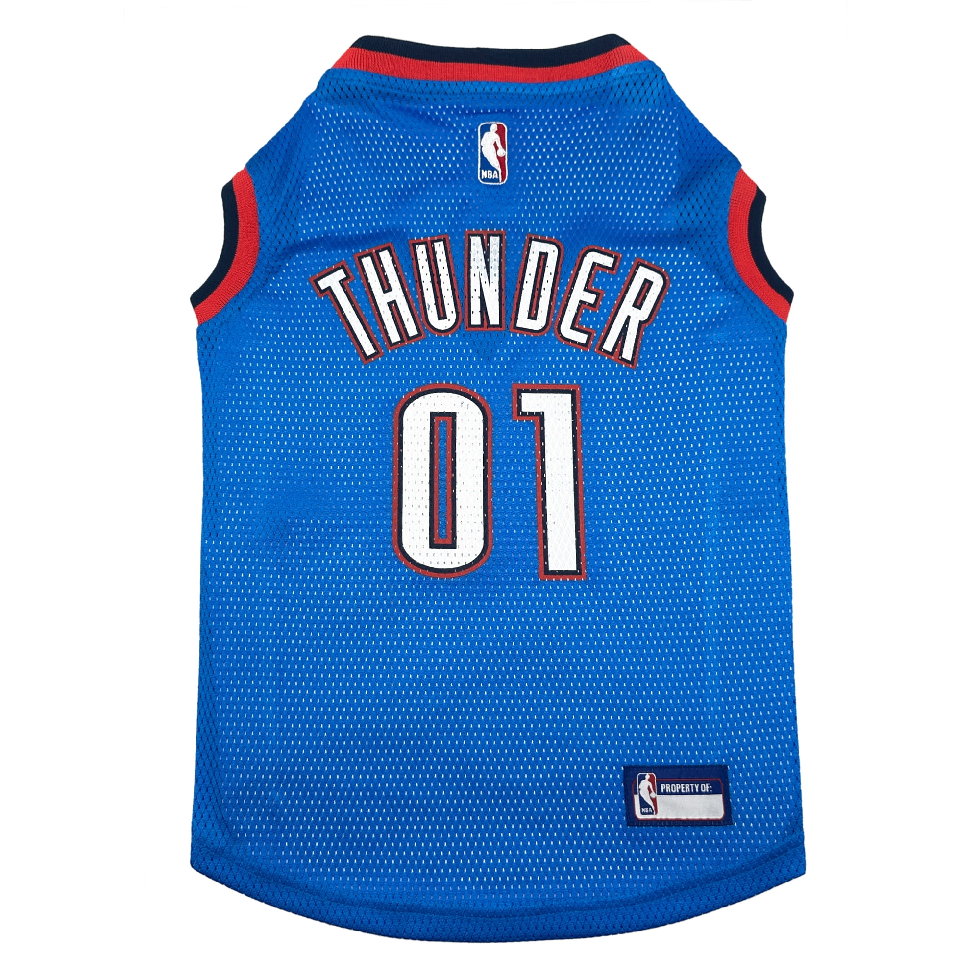 Oklahoma City Thunder Mesh Basketball Dog Jersey