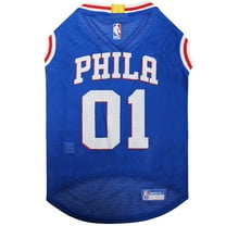 Pets First NBA Philadelphia 76ers Mesh Basketball Jersey for DOGS & CATS - Licensed, Comfy Mesh, 21 Basketball Teams / 5 sizes