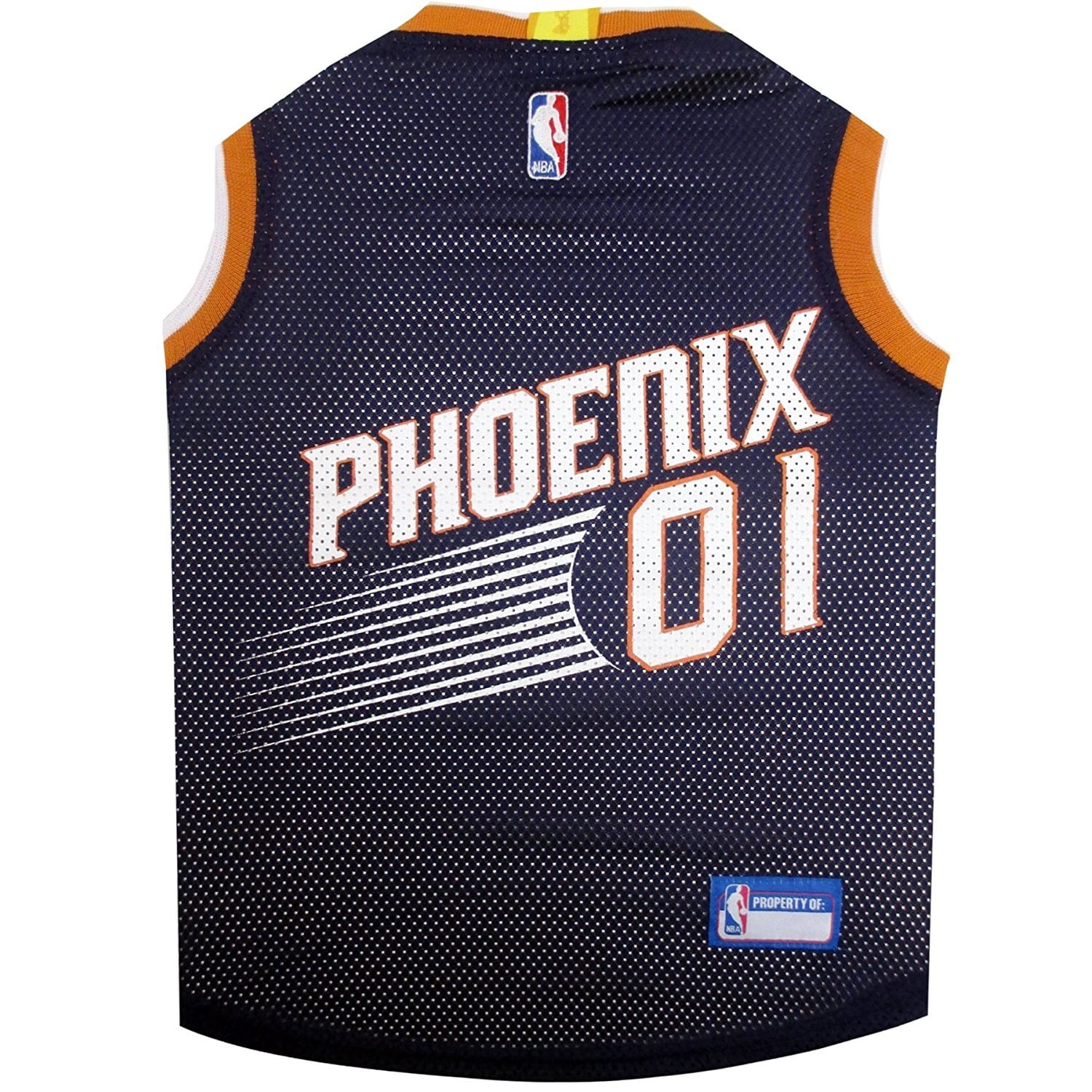 Pets First NBA Phoenix Suns Mesh Basketball Jersey for DOGS & CATS - Licensed, Comfy Mesh, 21 Basketball Teams / 5 sizes