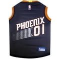 thumbnail image 1 of Pets First NBA Phoenix Suns Mesh Basketball Jersey for DOGS & CATS - Licensed, Comfy Mesh, 21 Basketball Teams / 5 sizes, 1 of 3