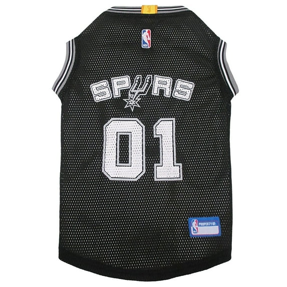 Pets First NBA San Antonio Spurs Mesh Basketball Jersey for DOGS & CATS - Licensed, Comfy Mesh, 21 Basketball Teams / 5 sizes