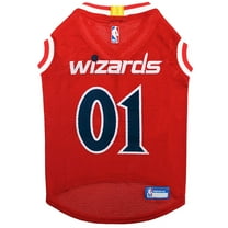 Pets First NBA Washington Wizards Mesh Basketball Jersey for DOGS & CATS - Licensed, Comfy Mesh, 21 Basketball Teams / 5 sizes