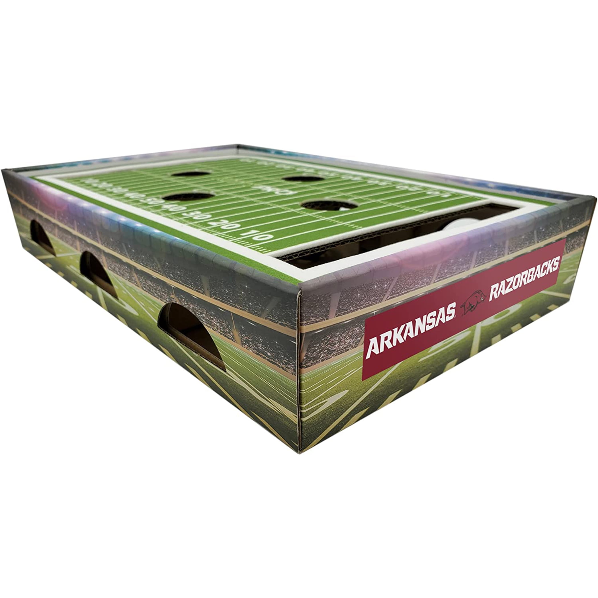 Pets First NCAA Cat Scratcher Box Football Field Designed Cat Scratcher & Lounge